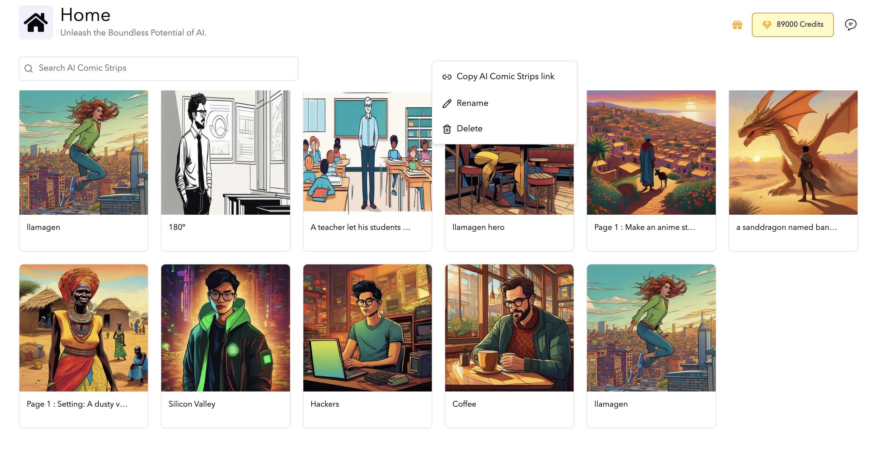 Simplifica a Gestão de Banda Desenhada e Melhora a Interface de Prompts do Utilizador