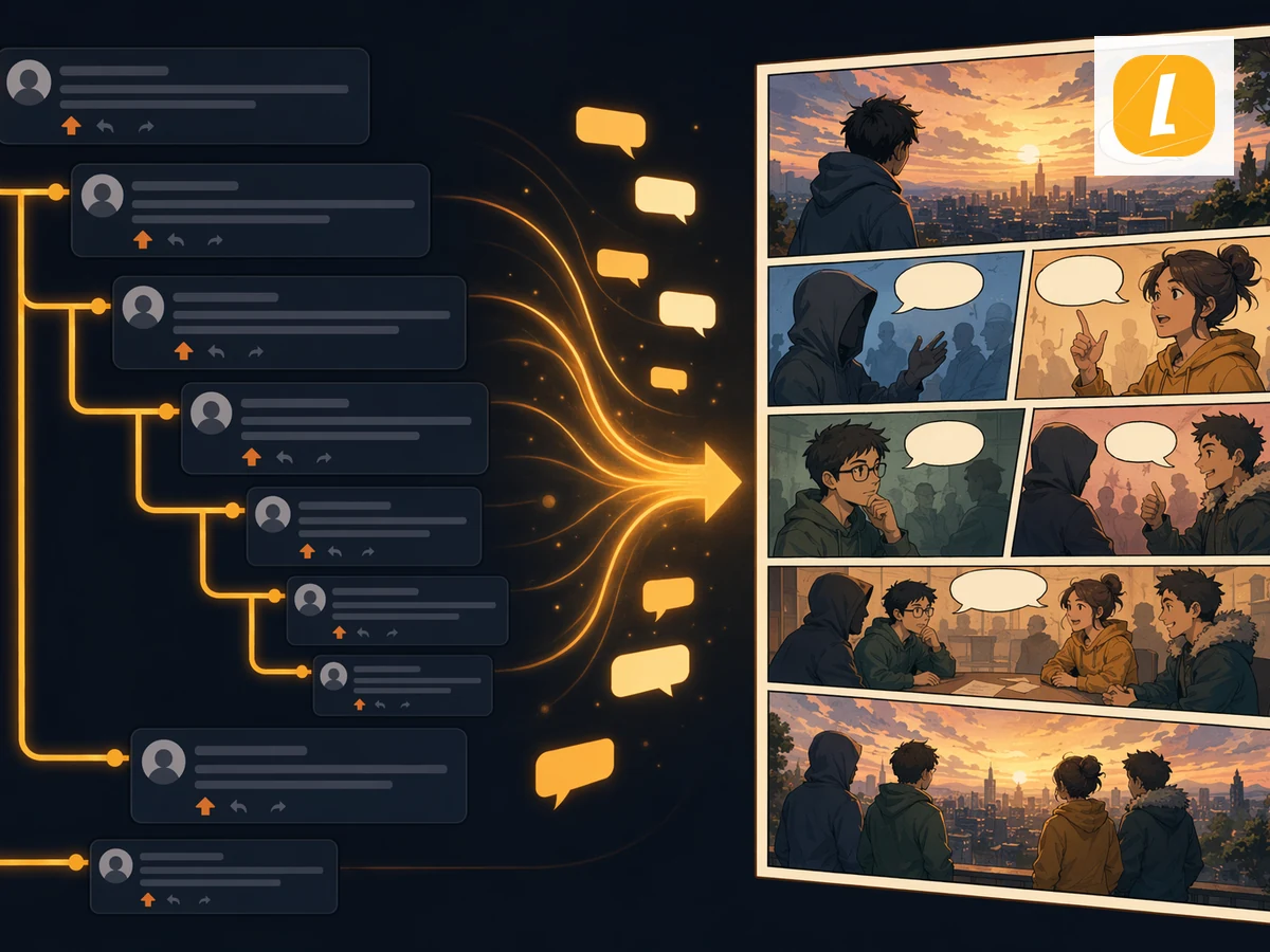 Reddit Thread to Comic