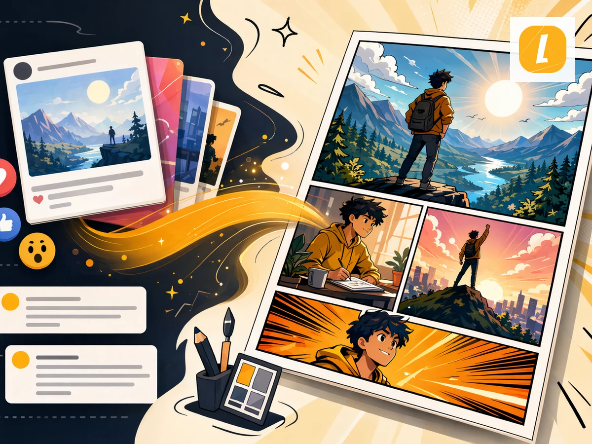 Social Post to Comic