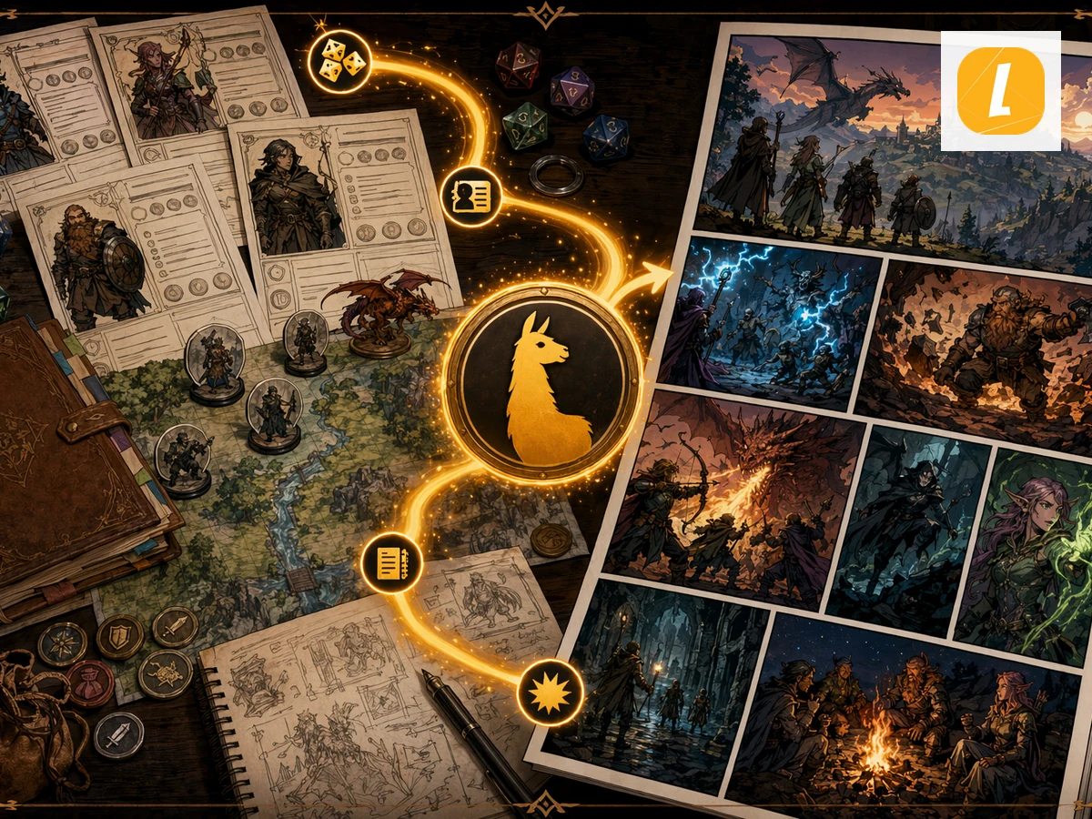 Tabletop RPG to Comic