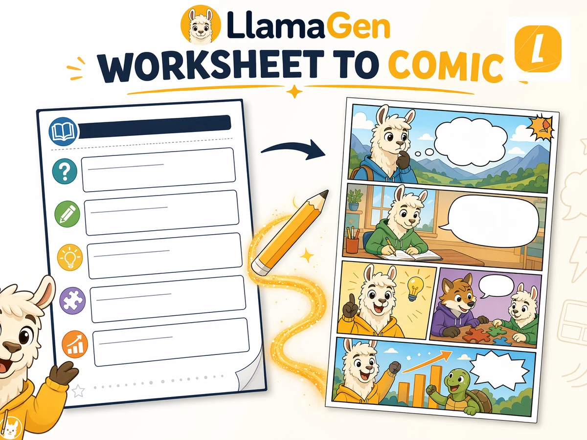 Worksheet to Comic