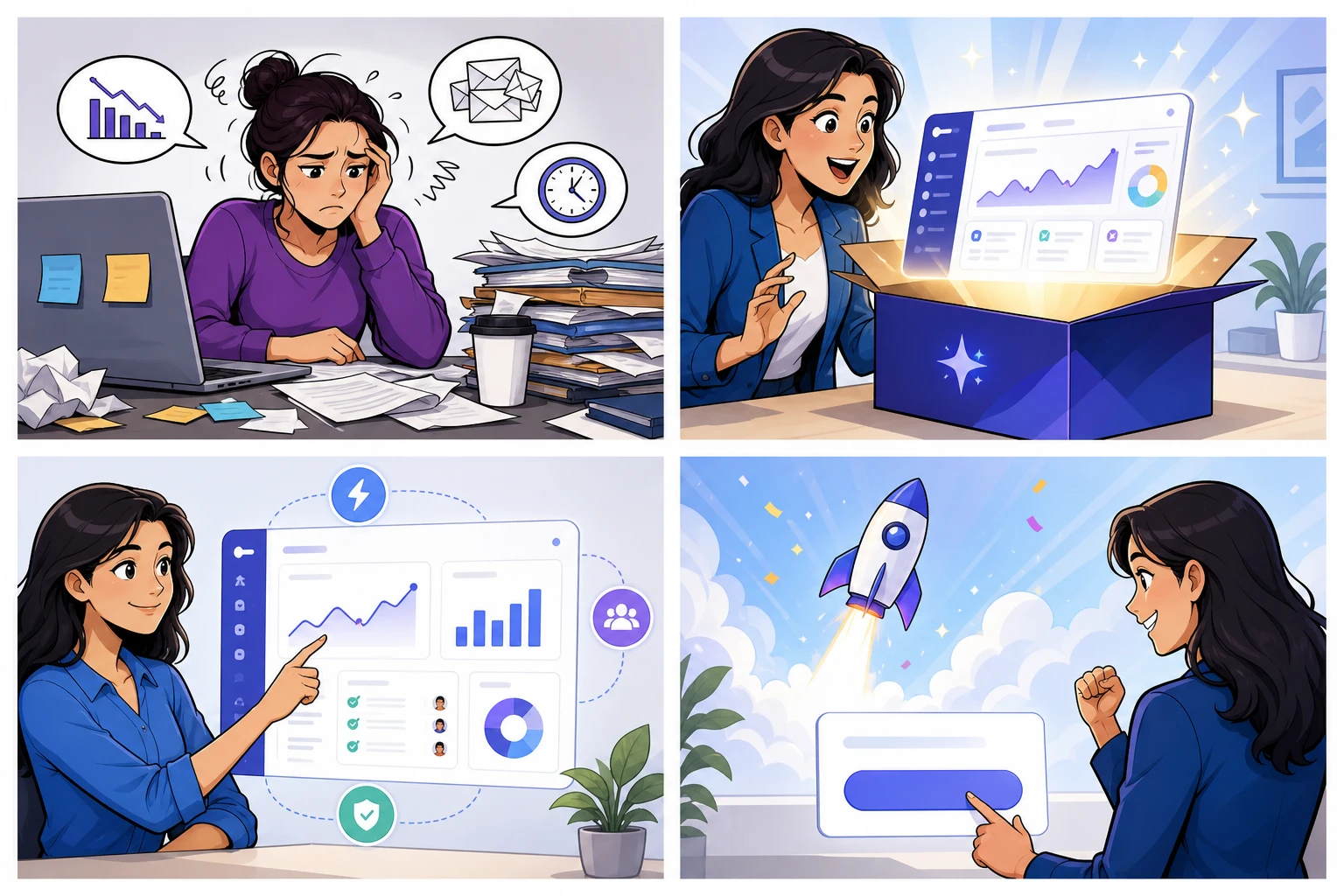 Product launch explainer generated marketing gallery example