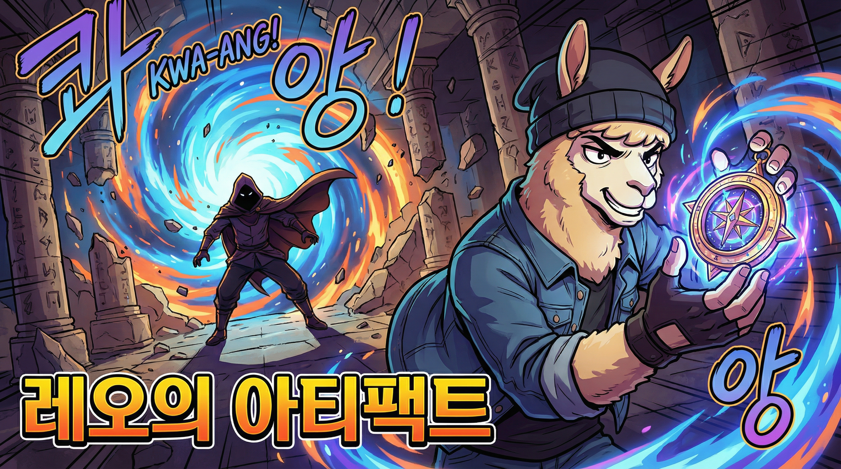 Manga IP Storyboard: Leo & Max Layout 124 (Korean Webtoon · Full Color)