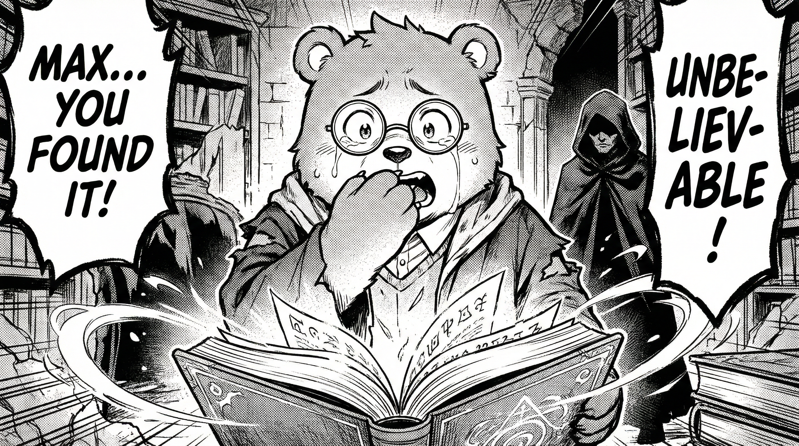Manga IP Storyboard: Leo & Max Layout 186 (Japanese Manga · Black & White)