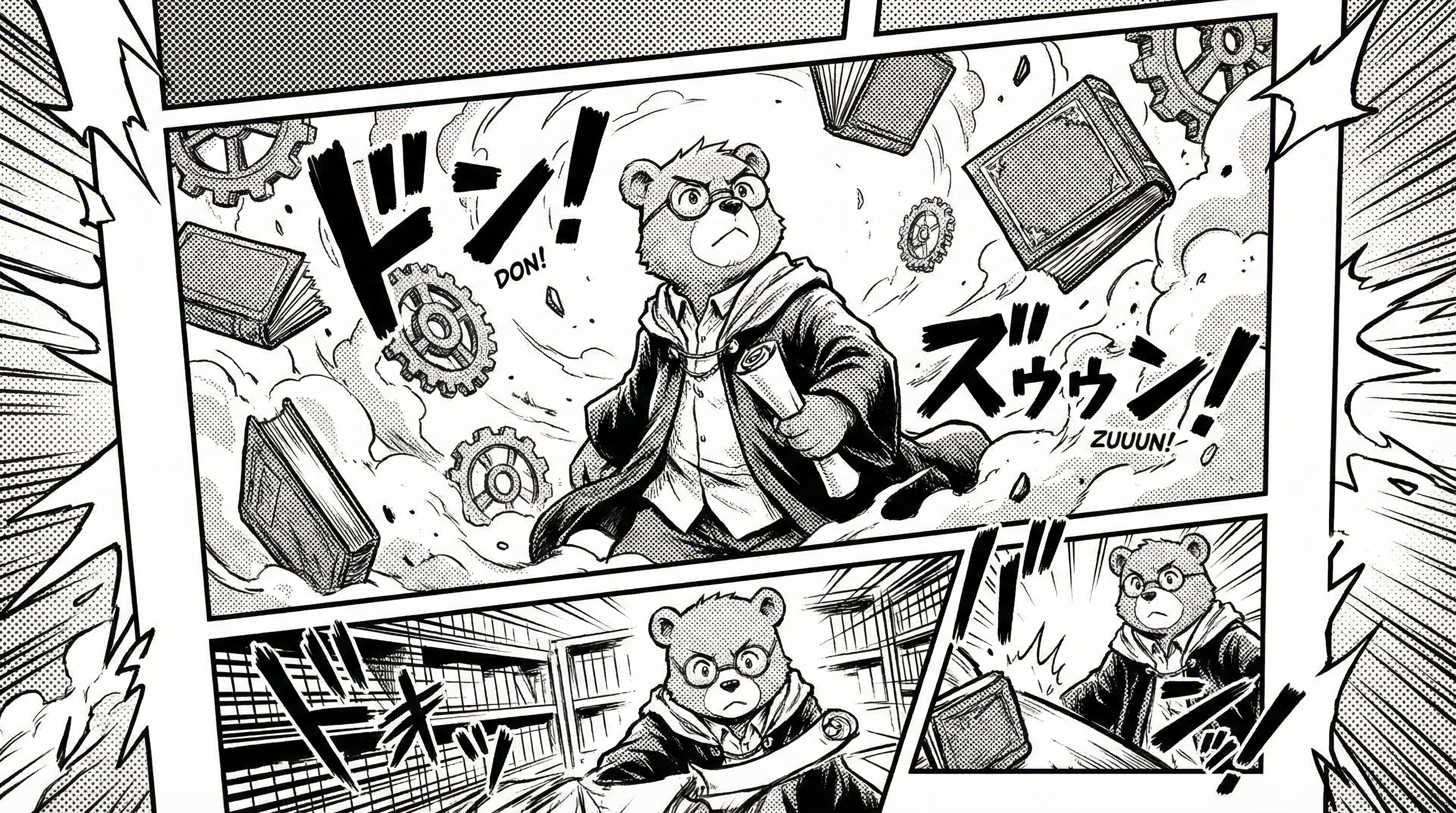 Leo & Max Layout 19 Korean Webtoon Full Color Template