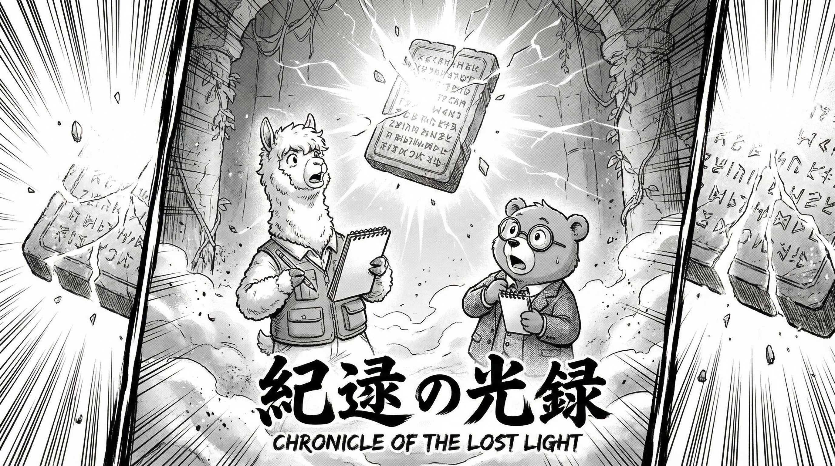 Leo & Max Layout 201 American Comic Black & White Template