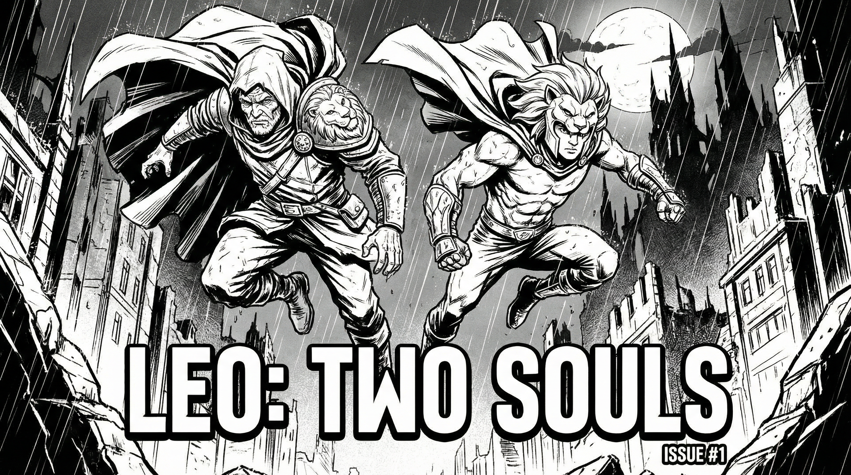 Manga IP Storyboard: Leo & Max Layout 21 (American Comic · Black & White)