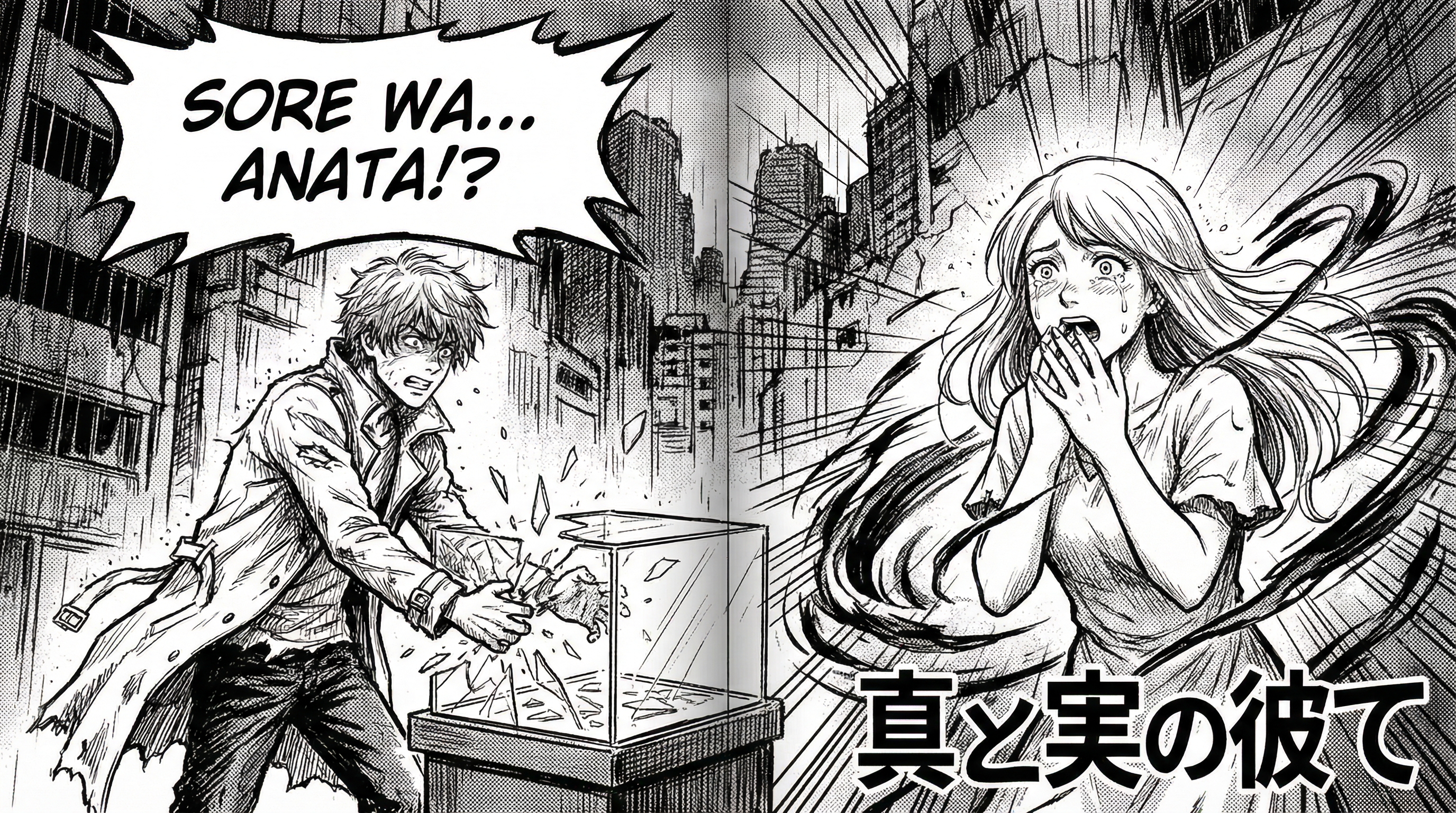 Manga IP Storyboard: Leo & Max Layout 243 (Japanese Manga · Black & White)