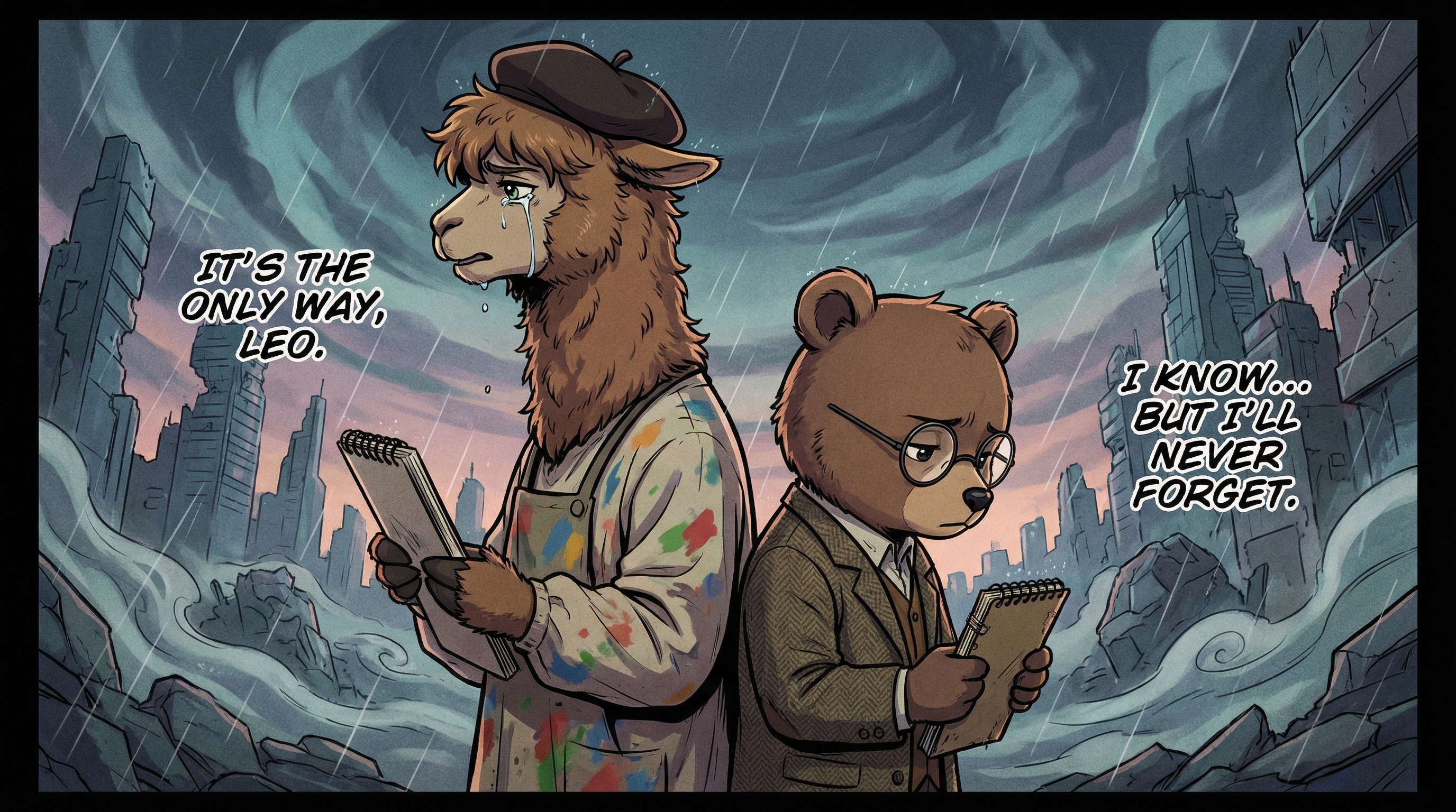 Manga IP Storyboard: Leo & Max Layout 255 (Japanese Manga · Full Color)