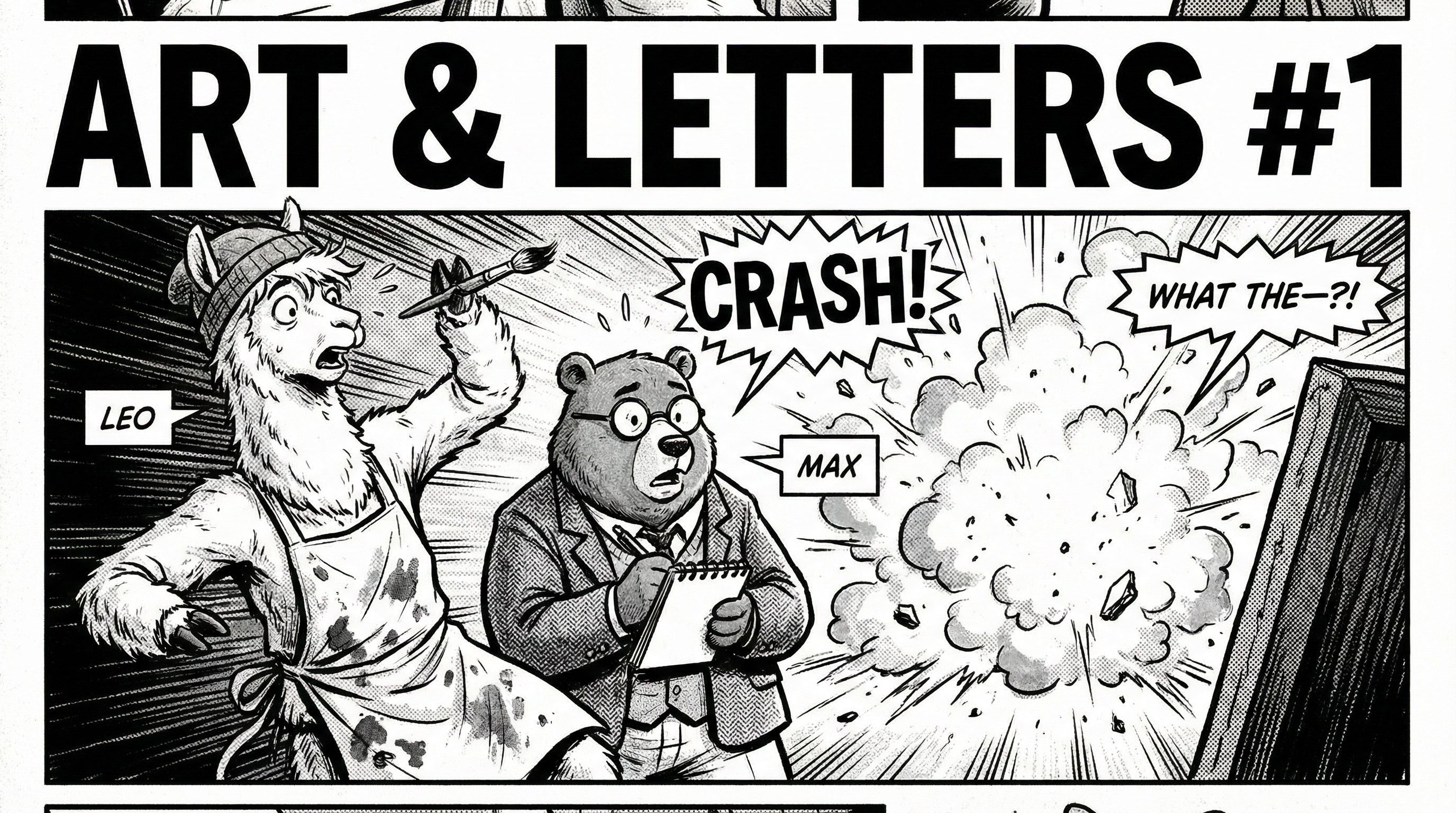 Manga IP Storyboard: Leo & Max Layout 260 (American Comic · Black & White)