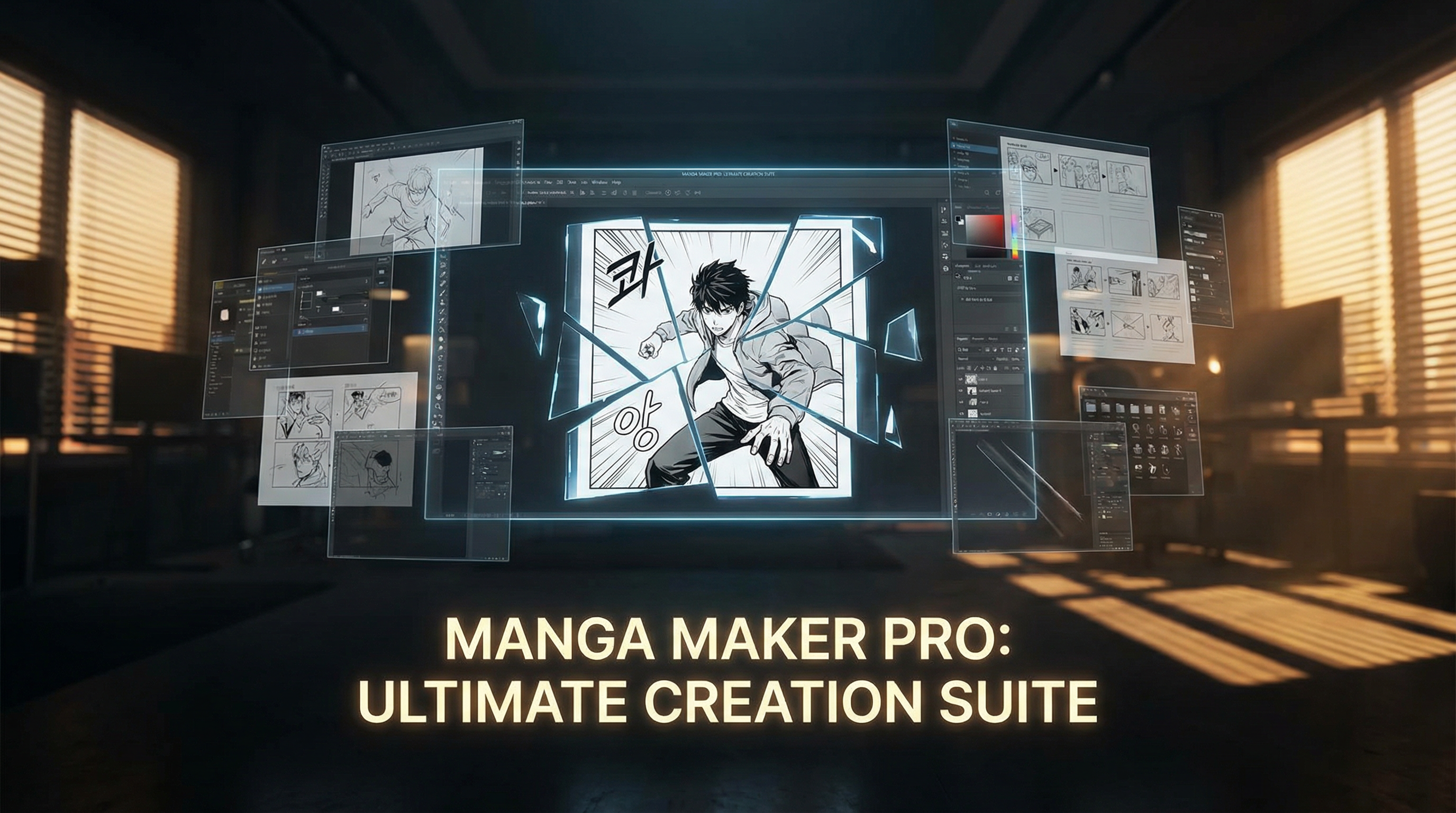 Manga IP Storyboard: Leo & Max Layout 271 (Korean Webtoon · Black & White)