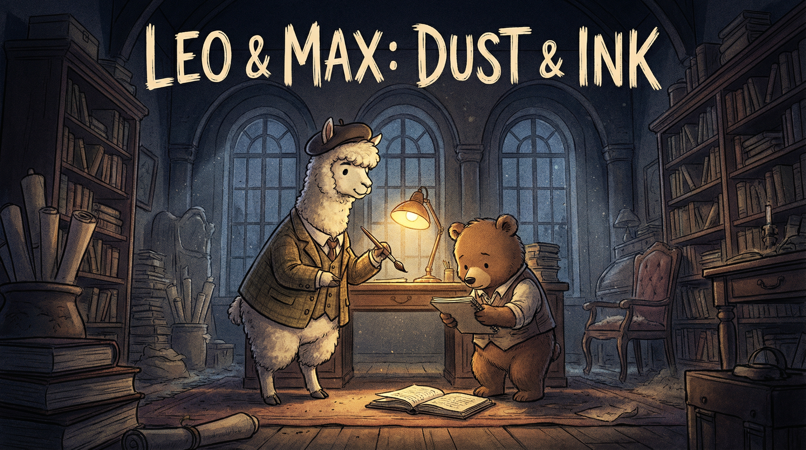 Leo & Max Layout 277 Korean Webtoon Black & White Template