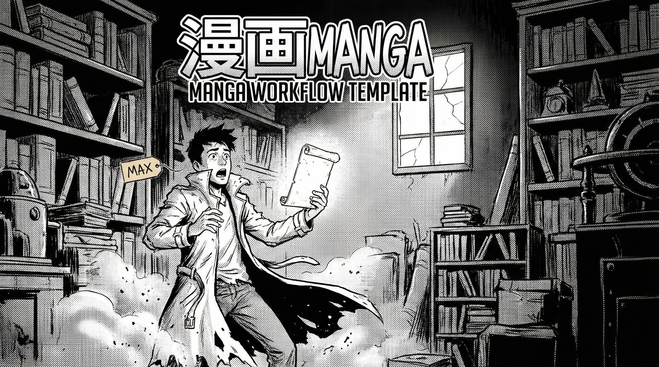Manga IP Storyboard: Leo & Max Layout 290 (Japanese Manga · Black & White)