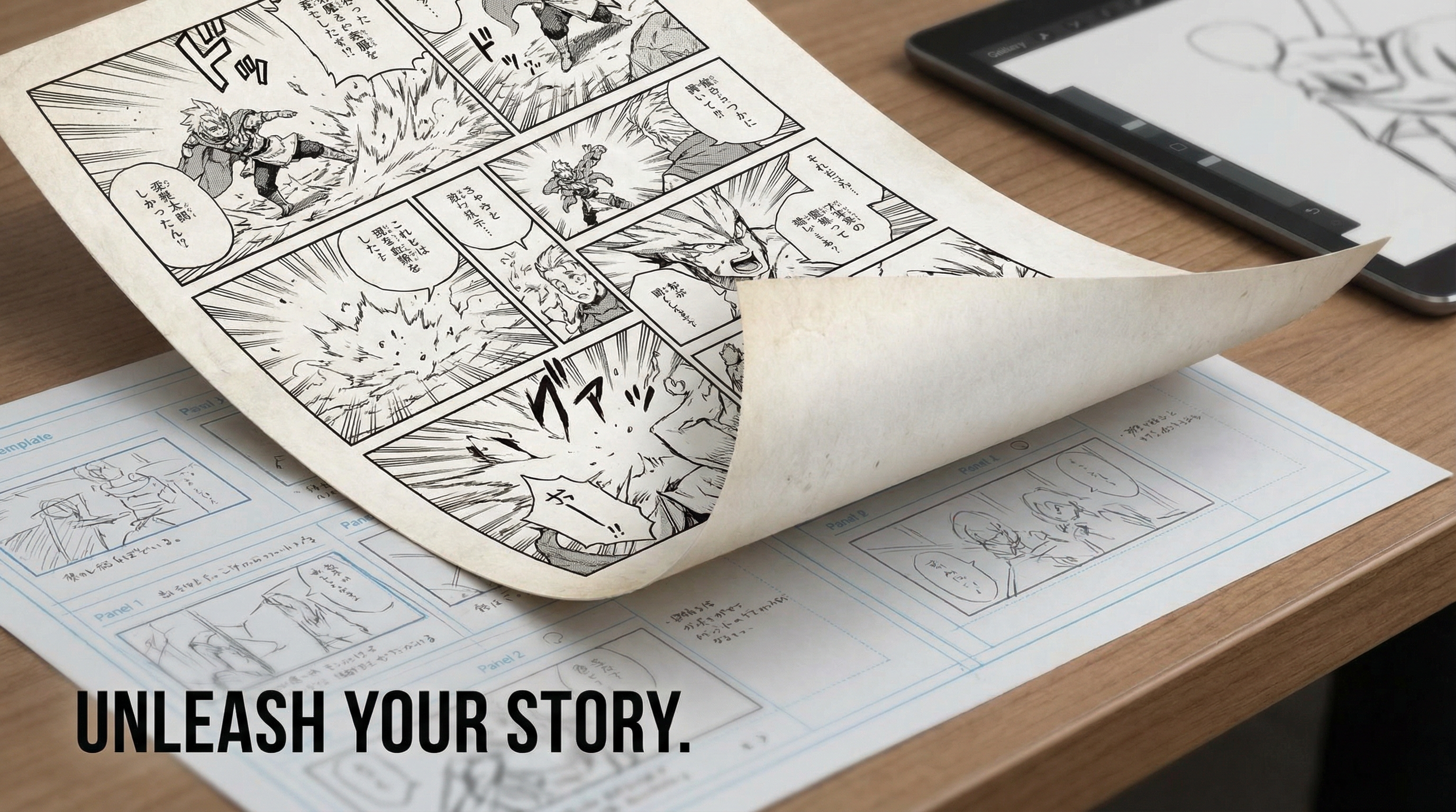 Manga IP Storyboard: Leo & Max Layout 291 (Japanese Manga · Black & White)