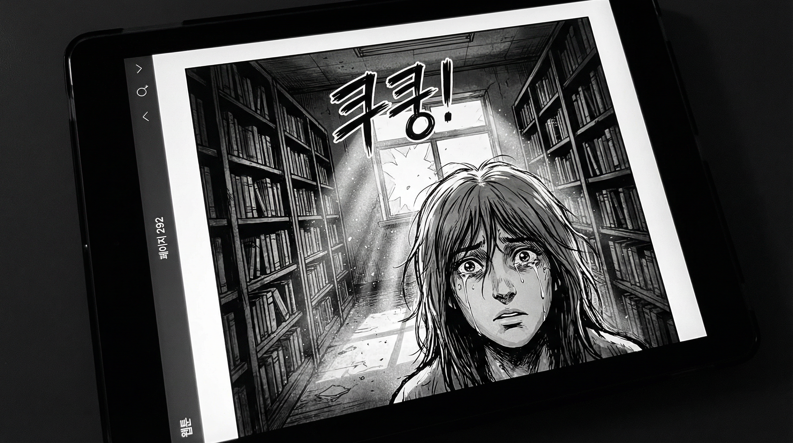 Manga IP Storyboard: Leo & Max Layout 292 (Korean Webtoon · Black & White)