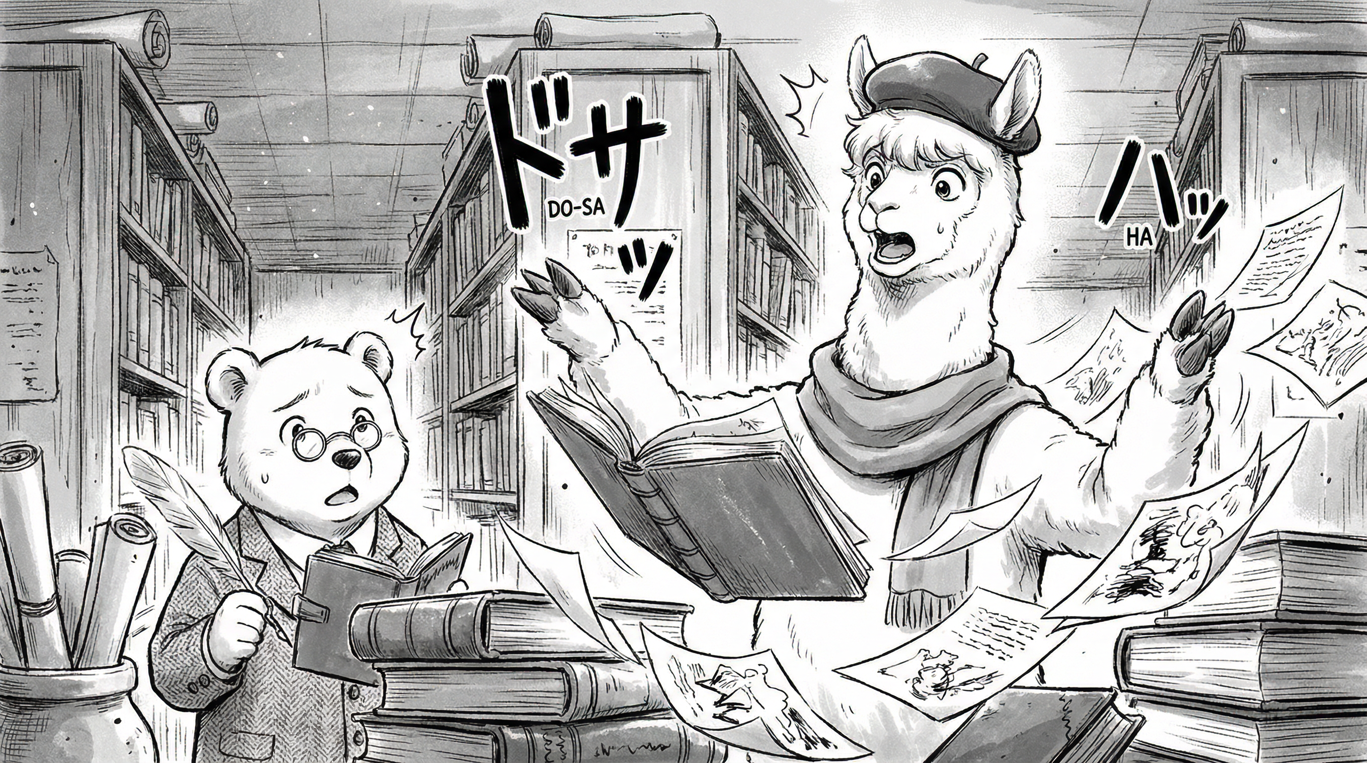 Manga IP Storyboard: Leo & Max Layout 296 (Japanese Manga · Black & White)