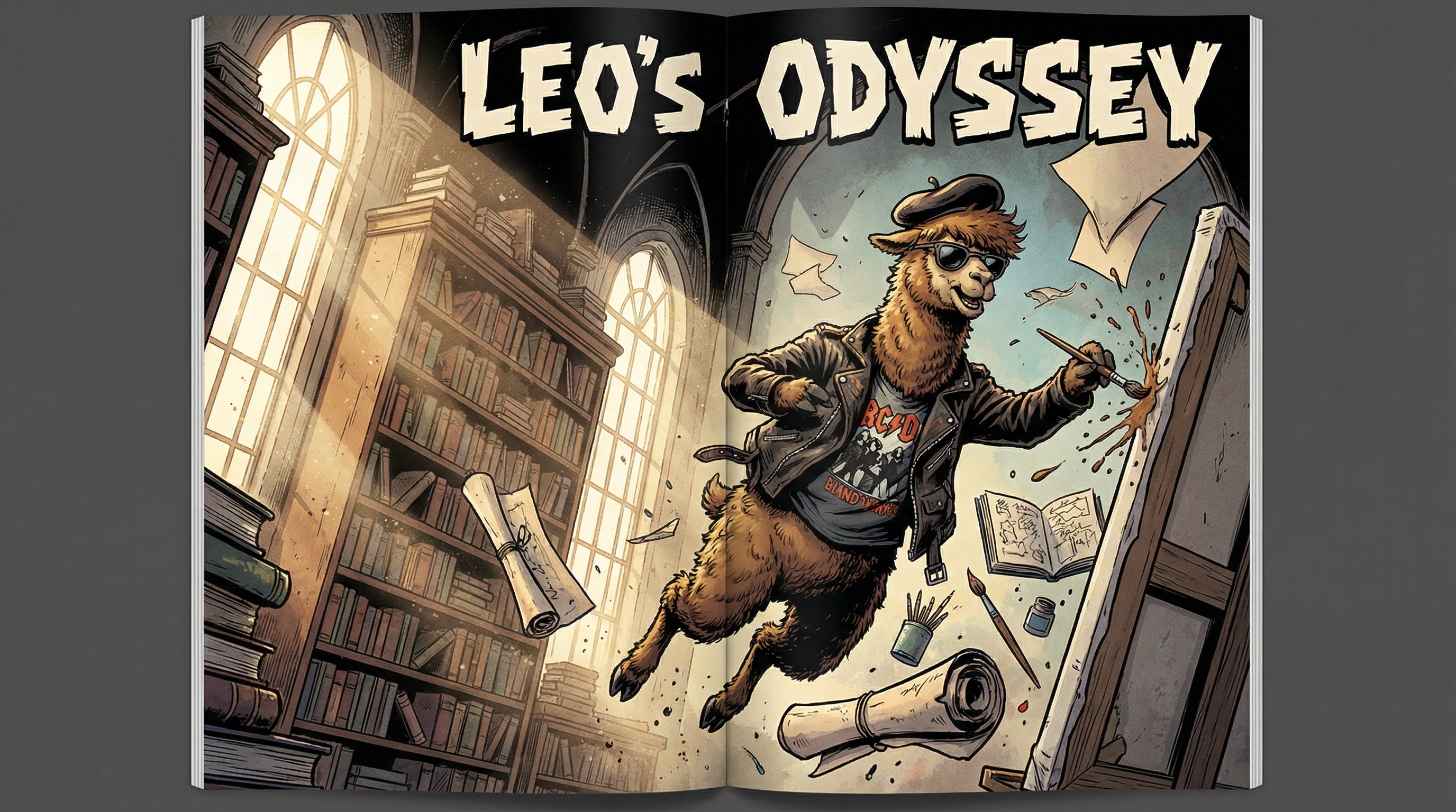 Leo & Max Layout 299 American Comic Full Color Template