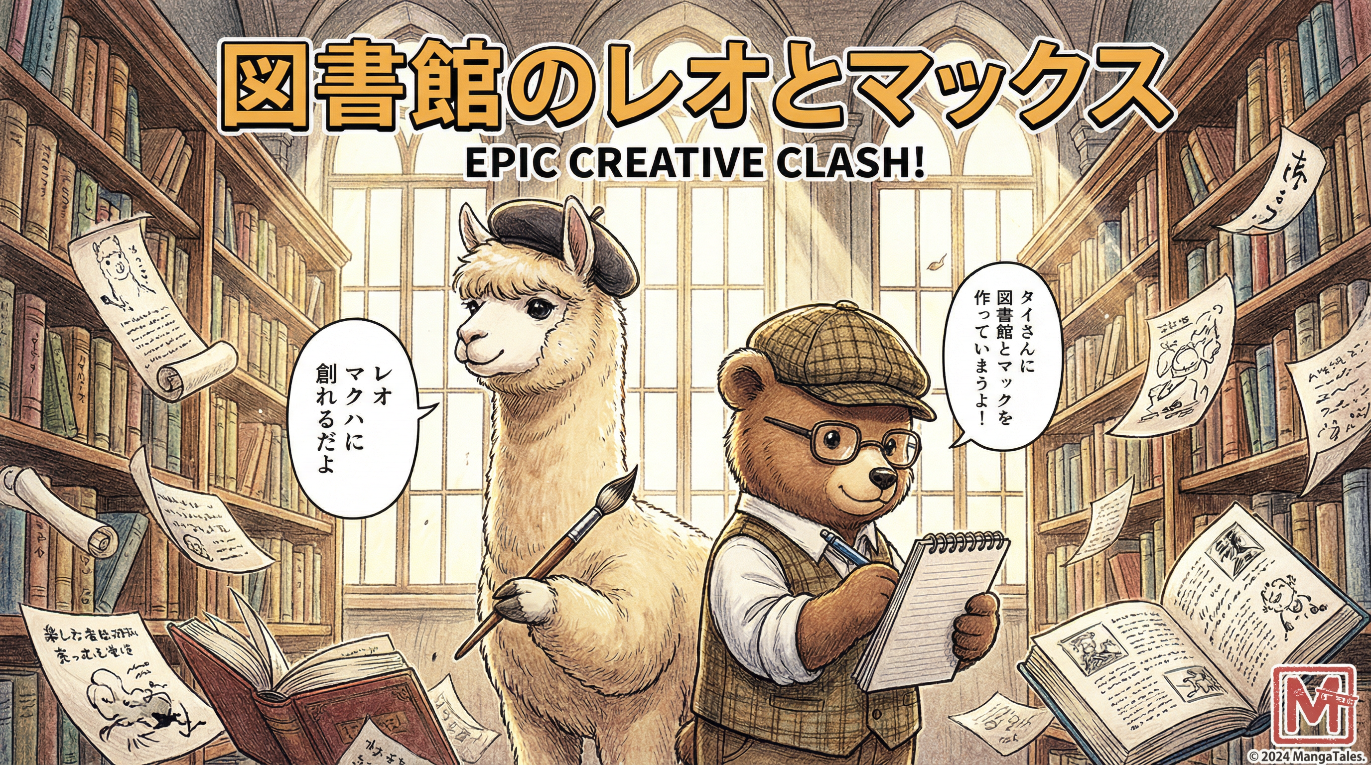 Manga IP Storyboard: Leo & Max Layout 37 (Japanese Manga · Full Color)