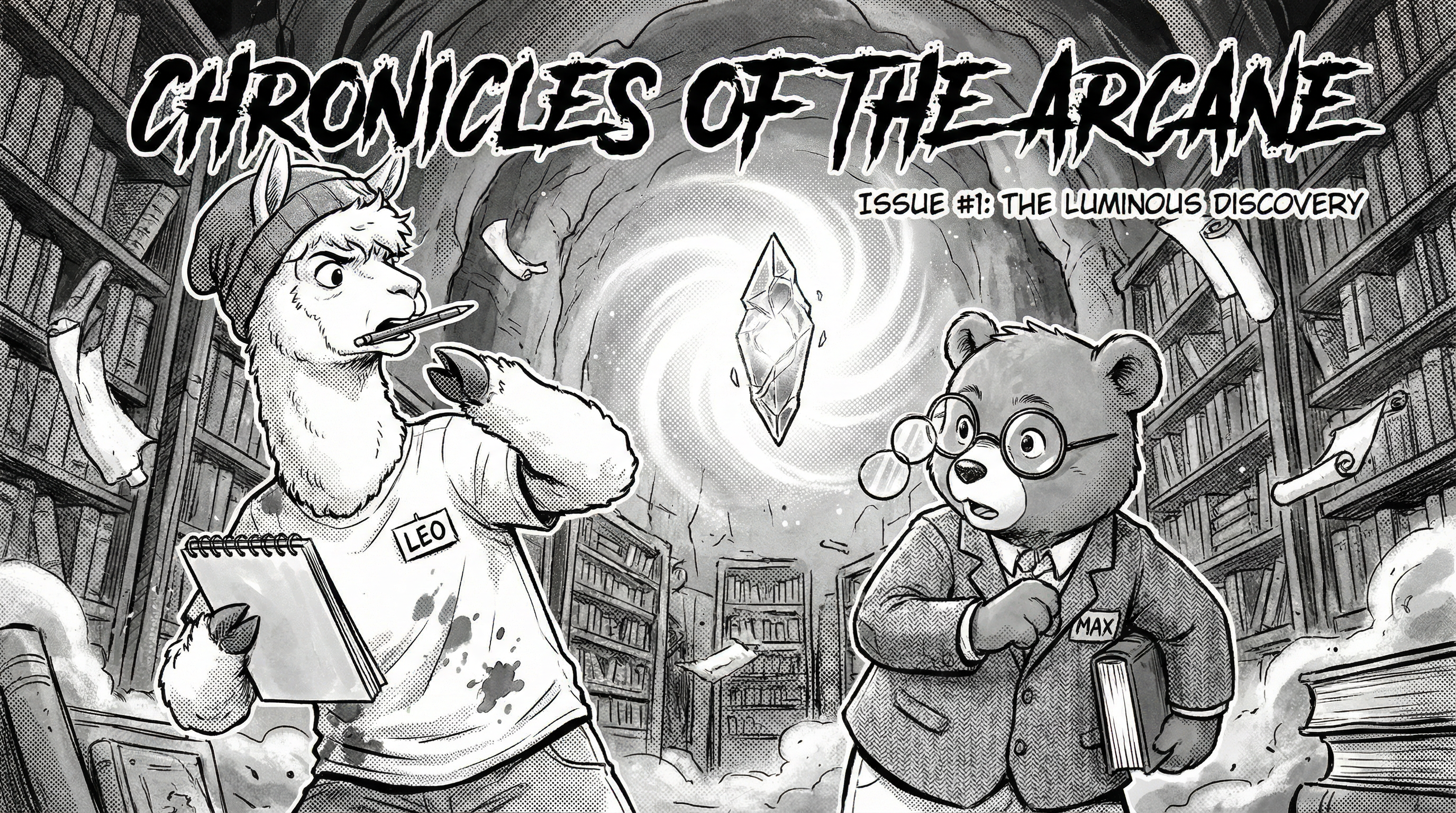 Manga IP Storyboard: Leo & Max Layout 46 (Japanese Manga · Black & White)