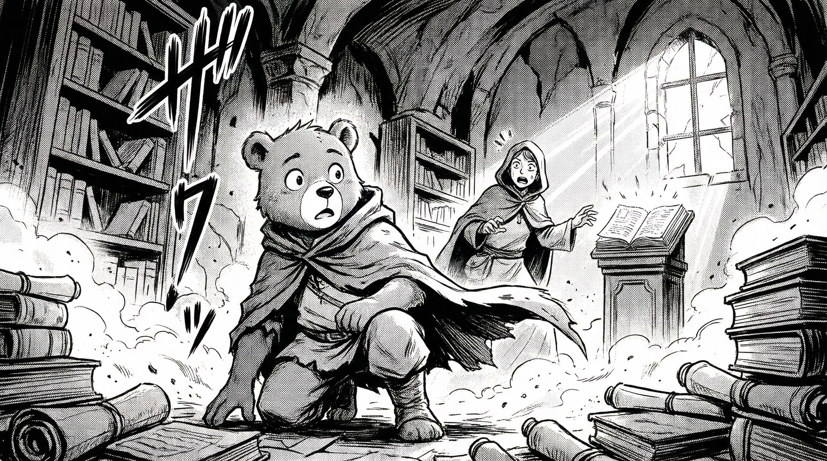 Manga IP Storyboard: Leo & Max Layout 51 (Japanese Manga · Black & White)