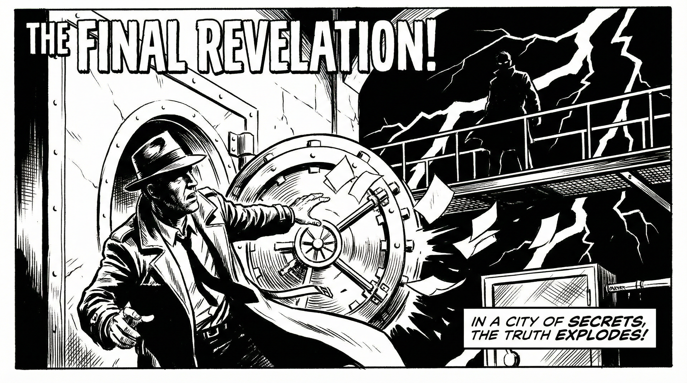 Manga IP Storyboard: Leo & Max Layout 78 (American Comic · Black & White)