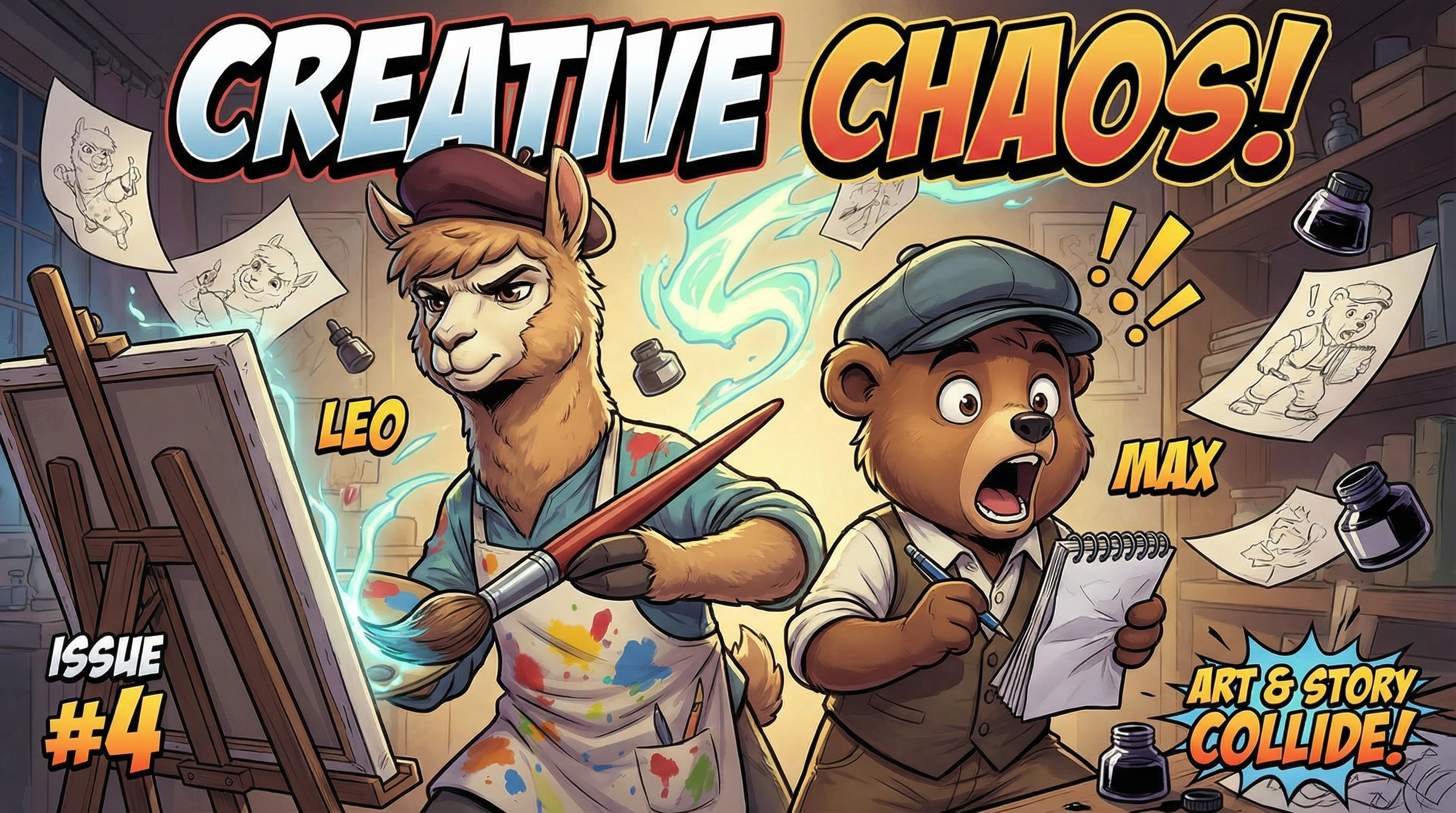 Manga IP Storyboard: Leo & Max Layout 86 (American Comic · Full Color)