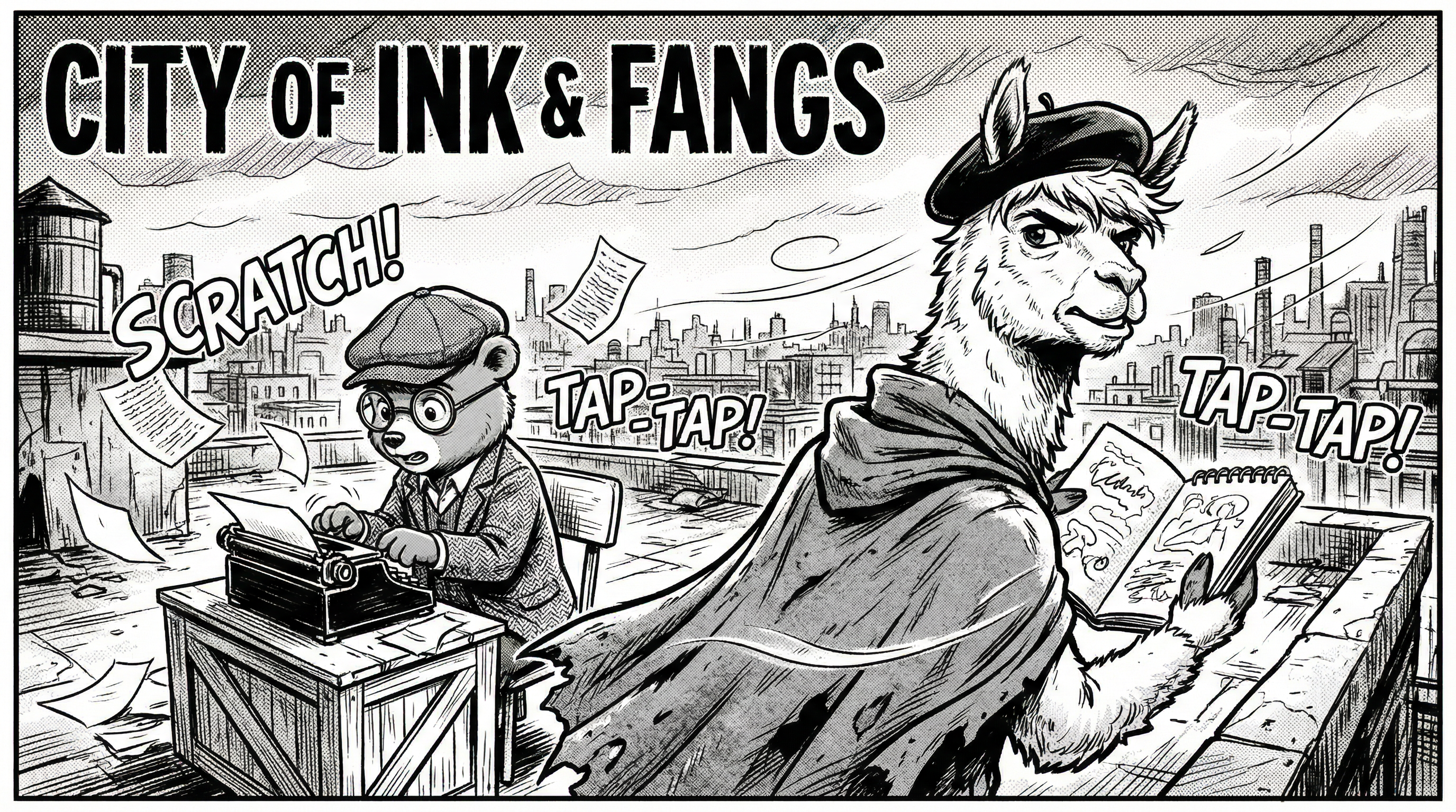 Manga IP Storyboard: Leo & Max Layout 87 (American Comic · Black & White)