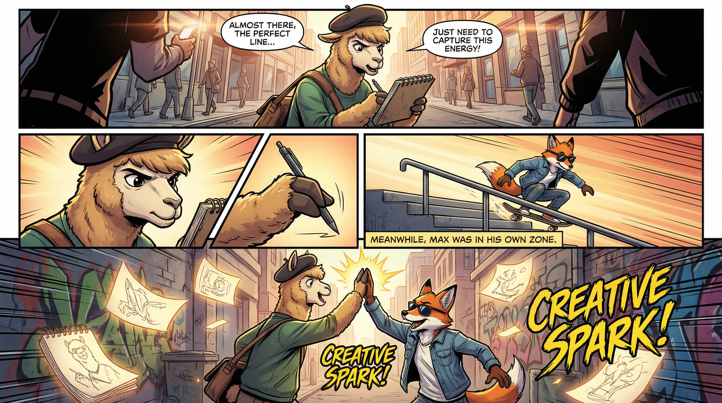 Manga IP Storyboard: Leo & Max Layout 93 (American Comic · Full Color)
