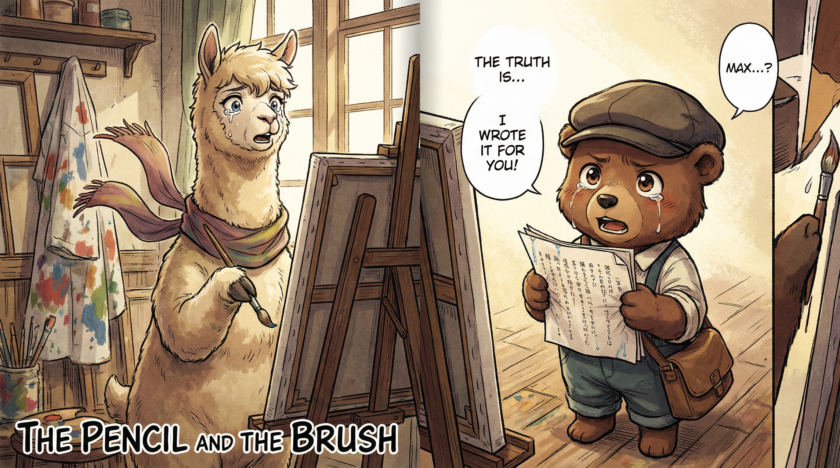 Manga IP Storyboard: Leo & Max Layout 96 (Japanese Manga · Full Color)